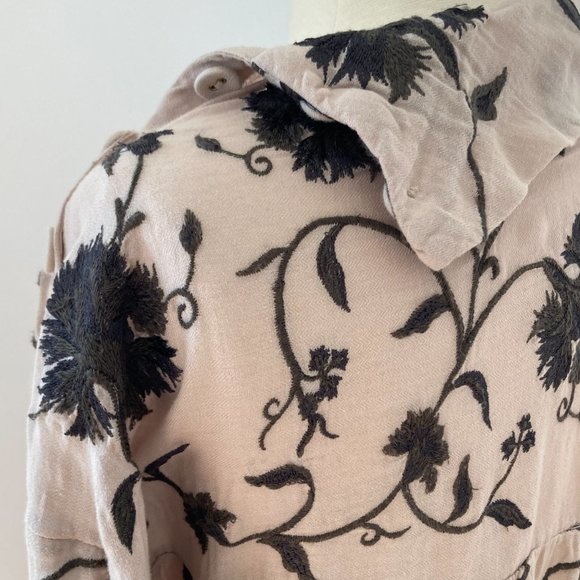 FREE PEOPLE Mirabella Embroidered Top, Petal Combo, XS - Picture 13 of 16
